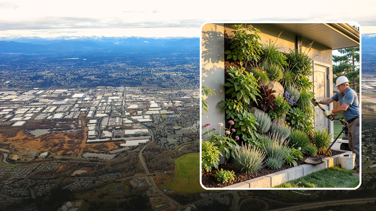 Living Wall Installation in Kent, King County, WA - Vertical gardens and green walls that bring lush plantings to walls and fences, indoors or out.
