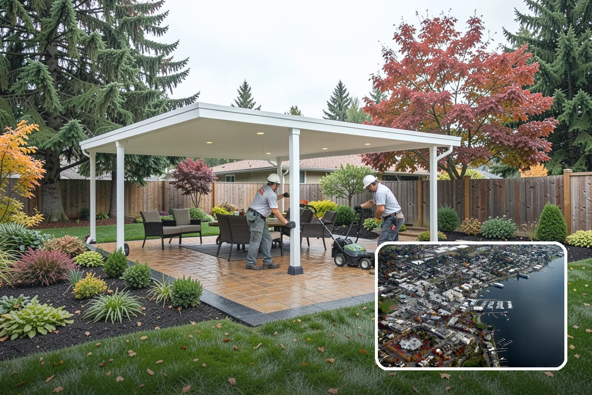 Living Wall Installation in Kirkland, King County, WA - Greenery where there is no ground