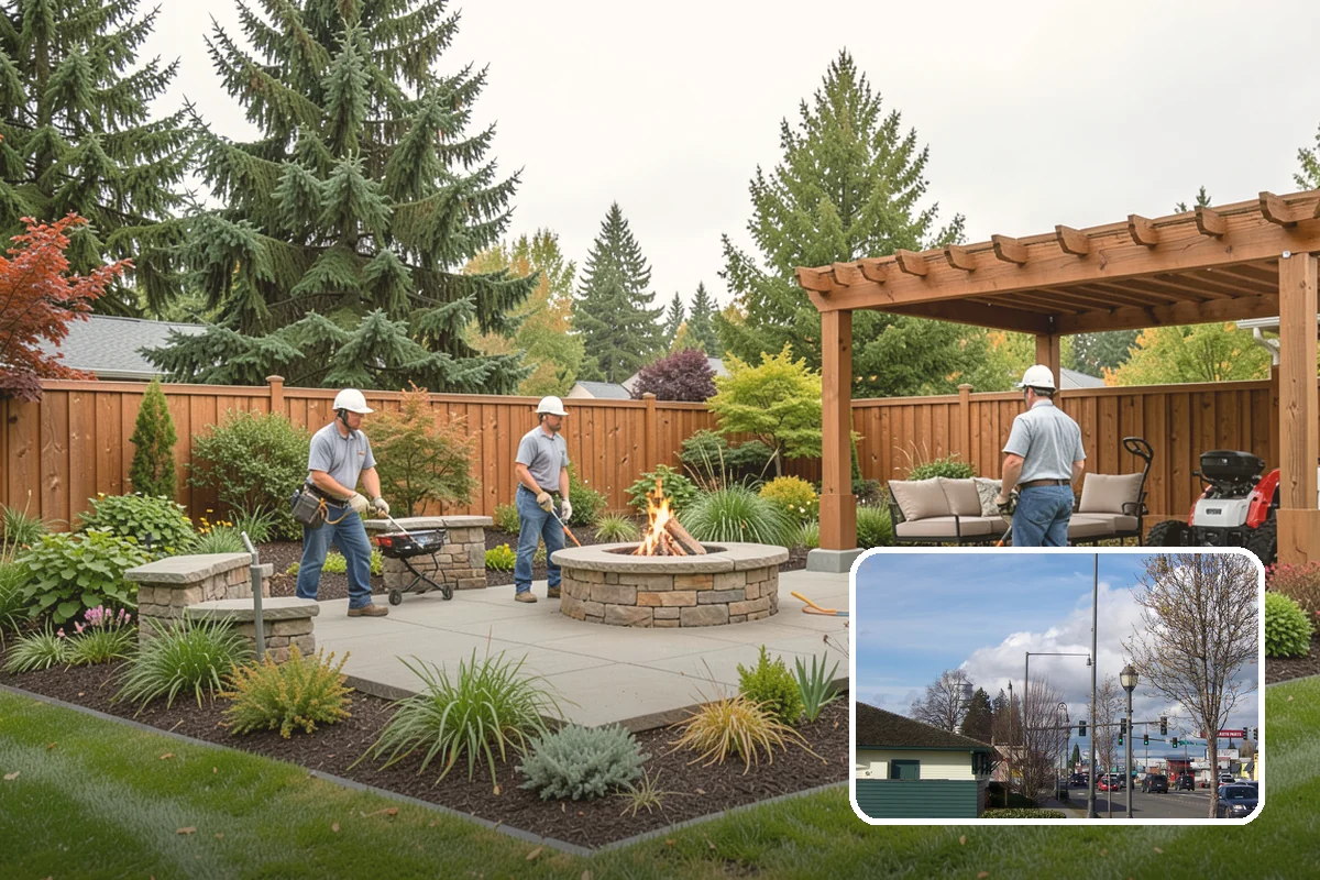 Living Wall Installation in Marysville, Snohomish County, WA - Greenery where there is no ground