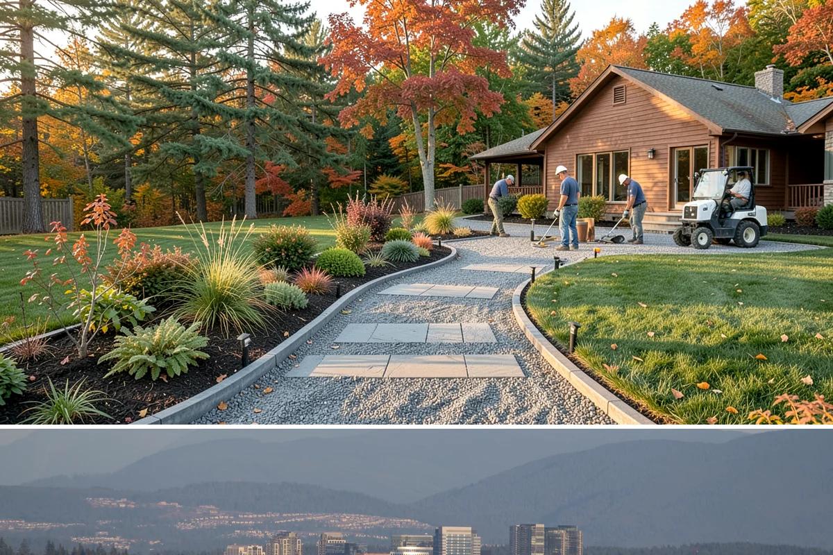 Living Wall Installation in Medina, King County, WA - Best installed spring through fall for exterior walls.