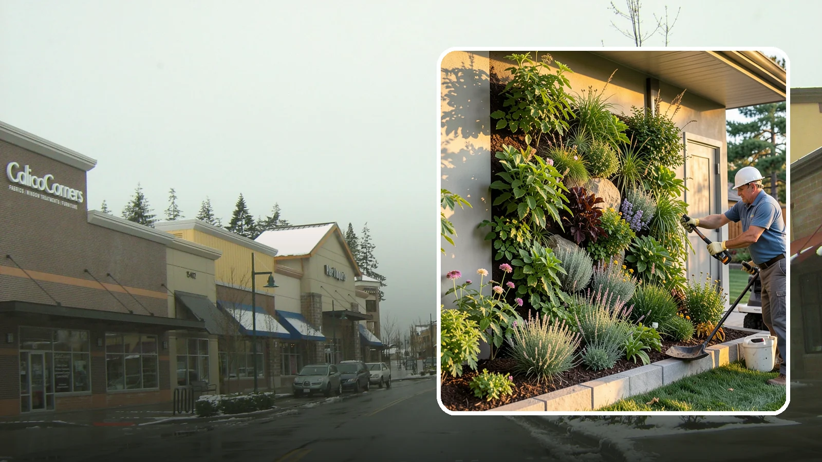 Living Wall Installation in Mill Creek, Snohomish County, WA - Vertical gardens and green walls that bring lush plantings to walls and fences, indoors or out.