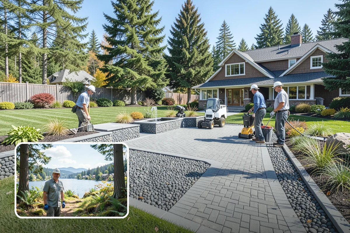 Living Wall Installation in Milton, King County, WA - Greenery where there is no ground