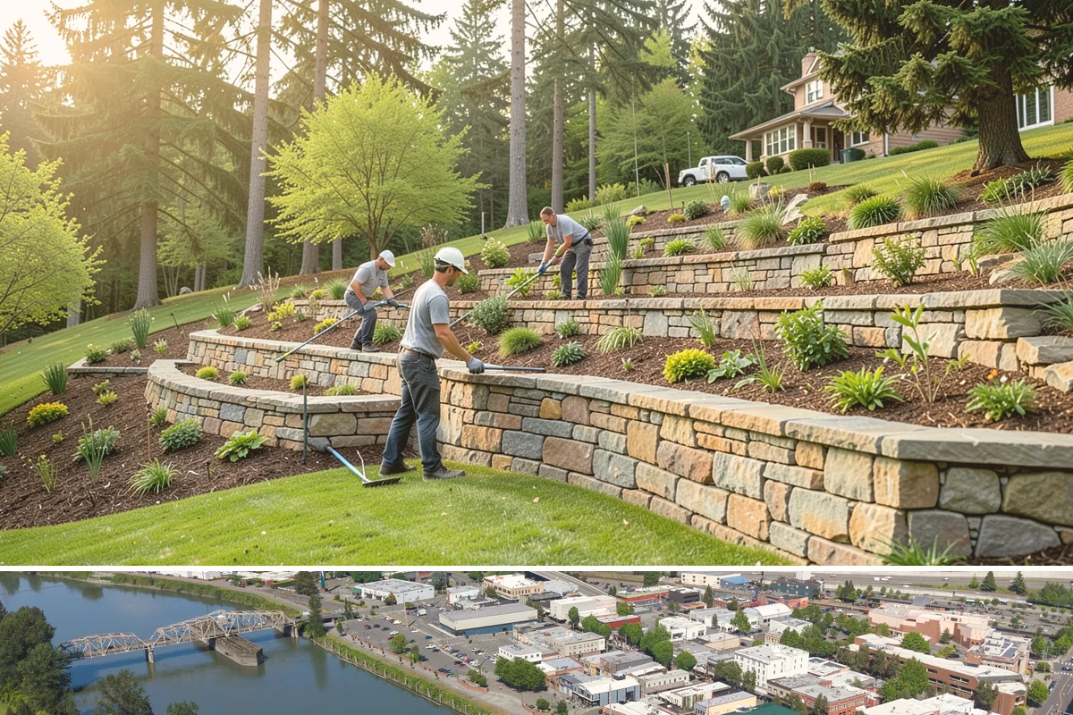 Living Wall Installation in Mount Vernon, Skagit County, WA - Best installed spring through fall for exterior walls.