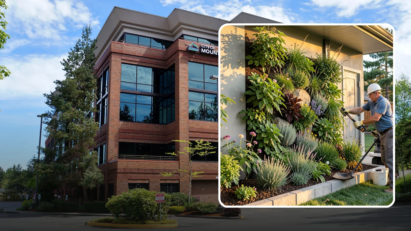 Living Wall Installation in Mountlake Terrace, Snohomish County, WA - Vertical gardens and green walls that bring lush plantings to walls and fences, indoors or out.