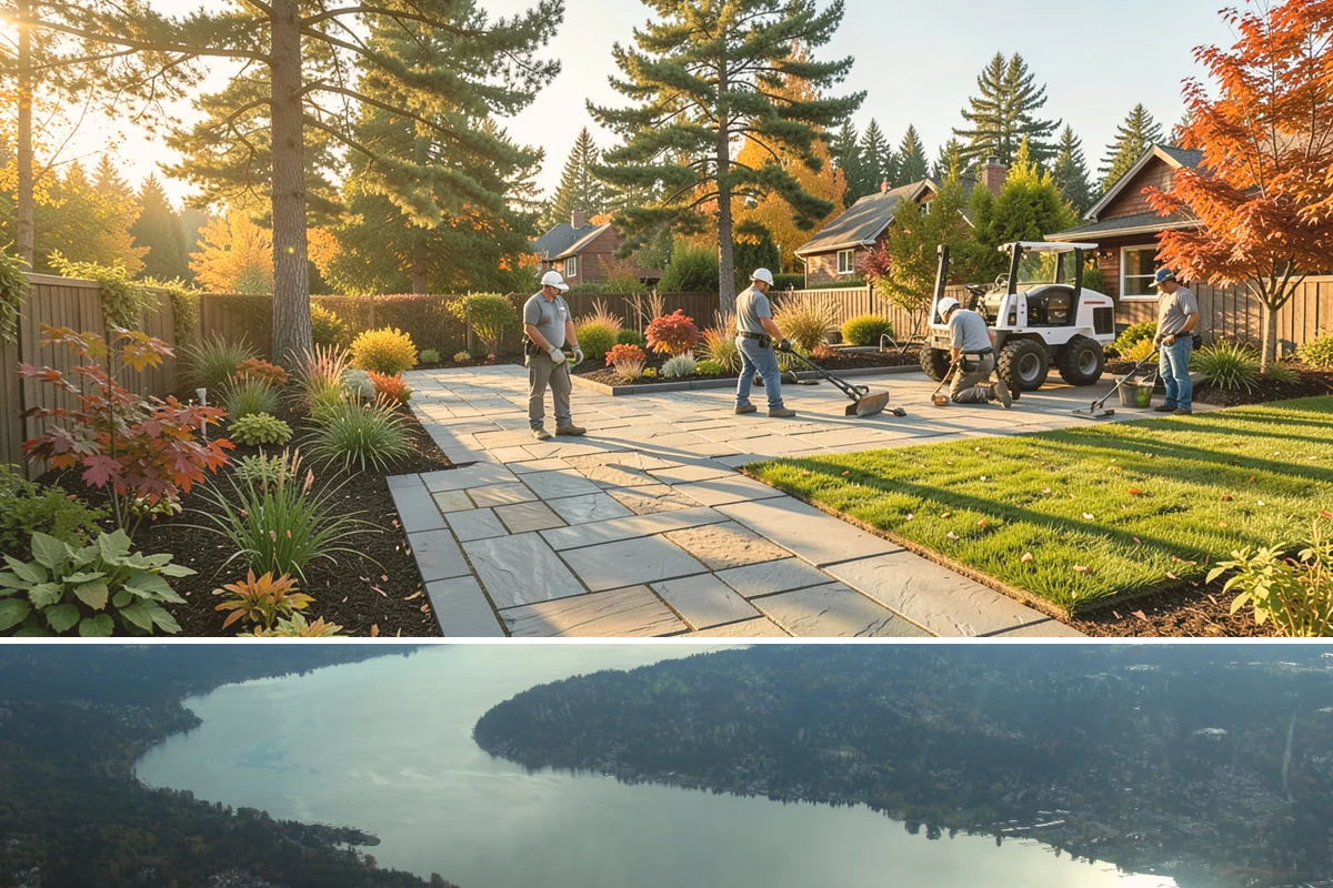 Living Wall Installation in Sammamish, King County, WA - Best installed spring through fall for exterior walls.