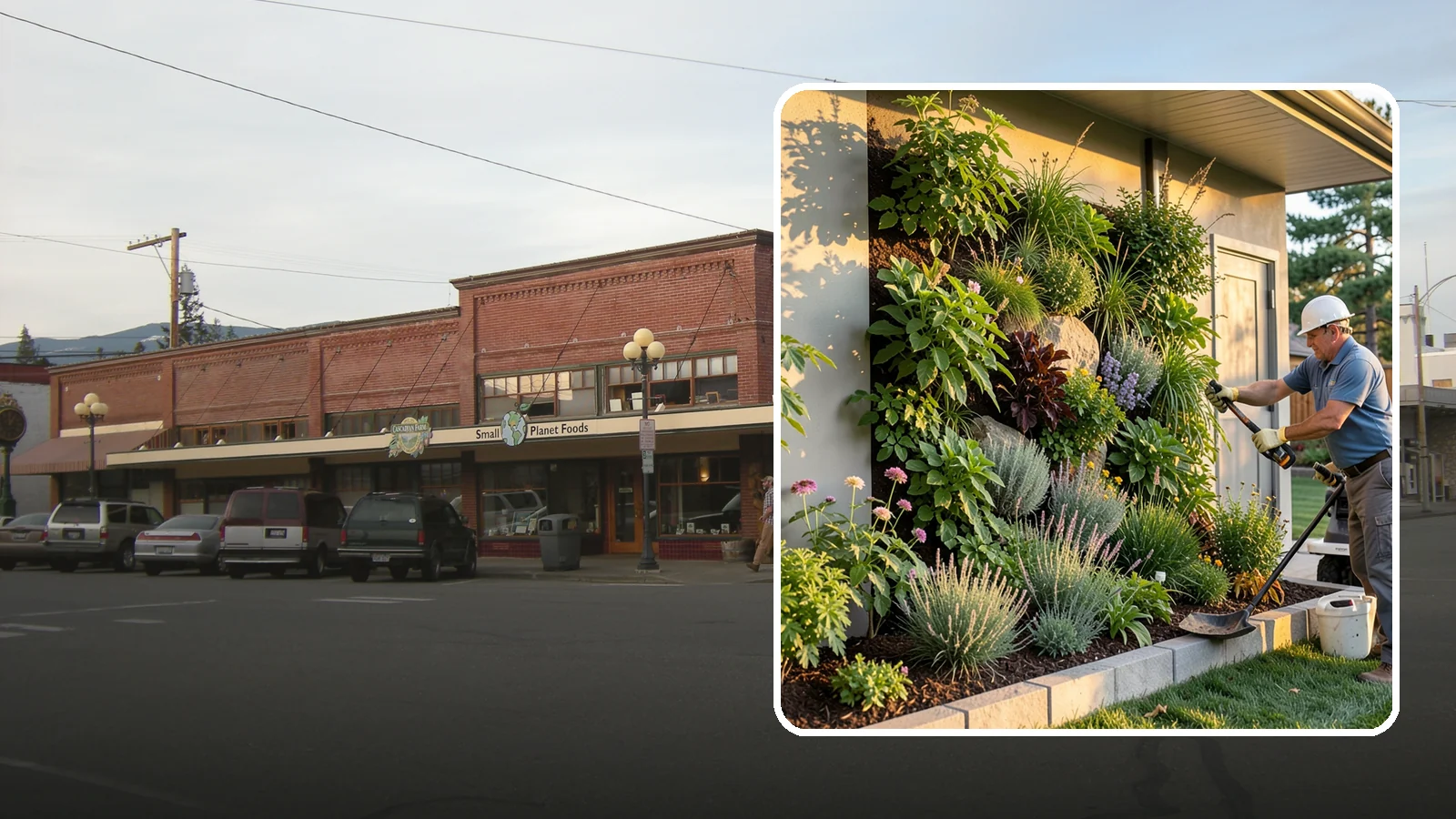Living Wall Installation in Sedro-Woolley, Skagit County, WA - Vertical gardens and green walls that bring lush plantings to walls and fences, indoors or out.