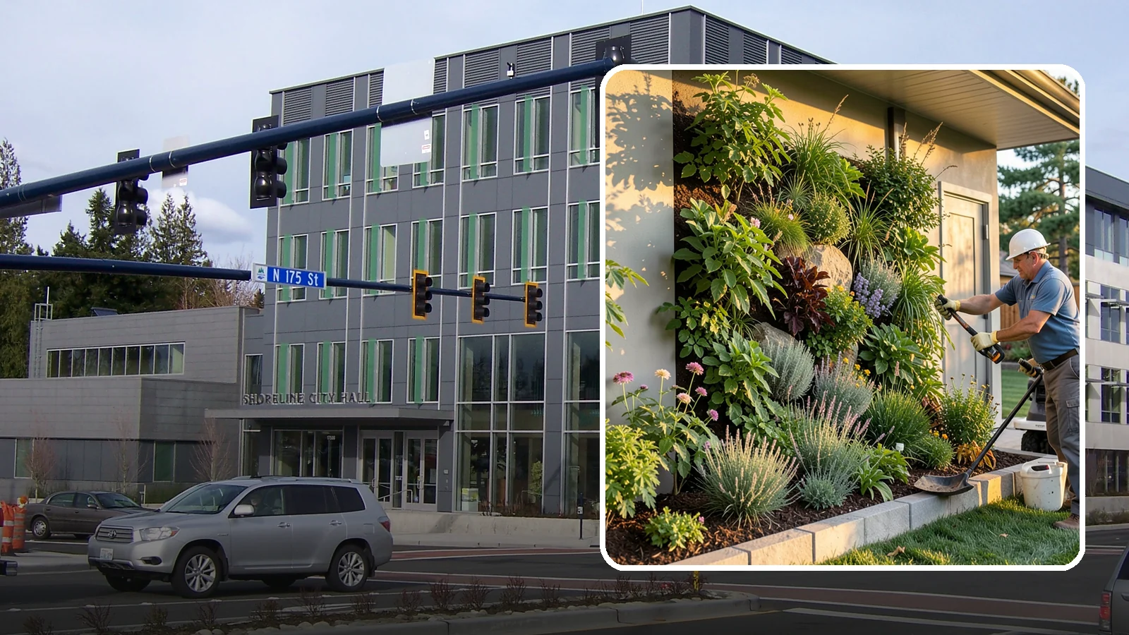 Living Wall Installation in Shoreline, King County, WA - Vertical gardens and green walls that bring lush plantings to walls and fences, indoors or out.