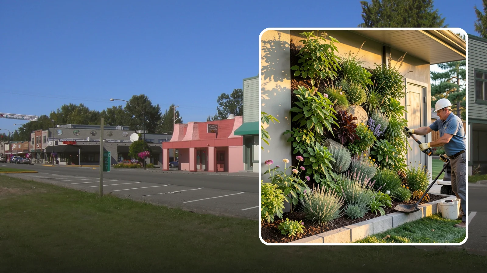 Living Wall Installation in Snoqualmie, King County, WA - Vertical gardens and green walls that bring lush plantings to walls and fences, indoors or out.