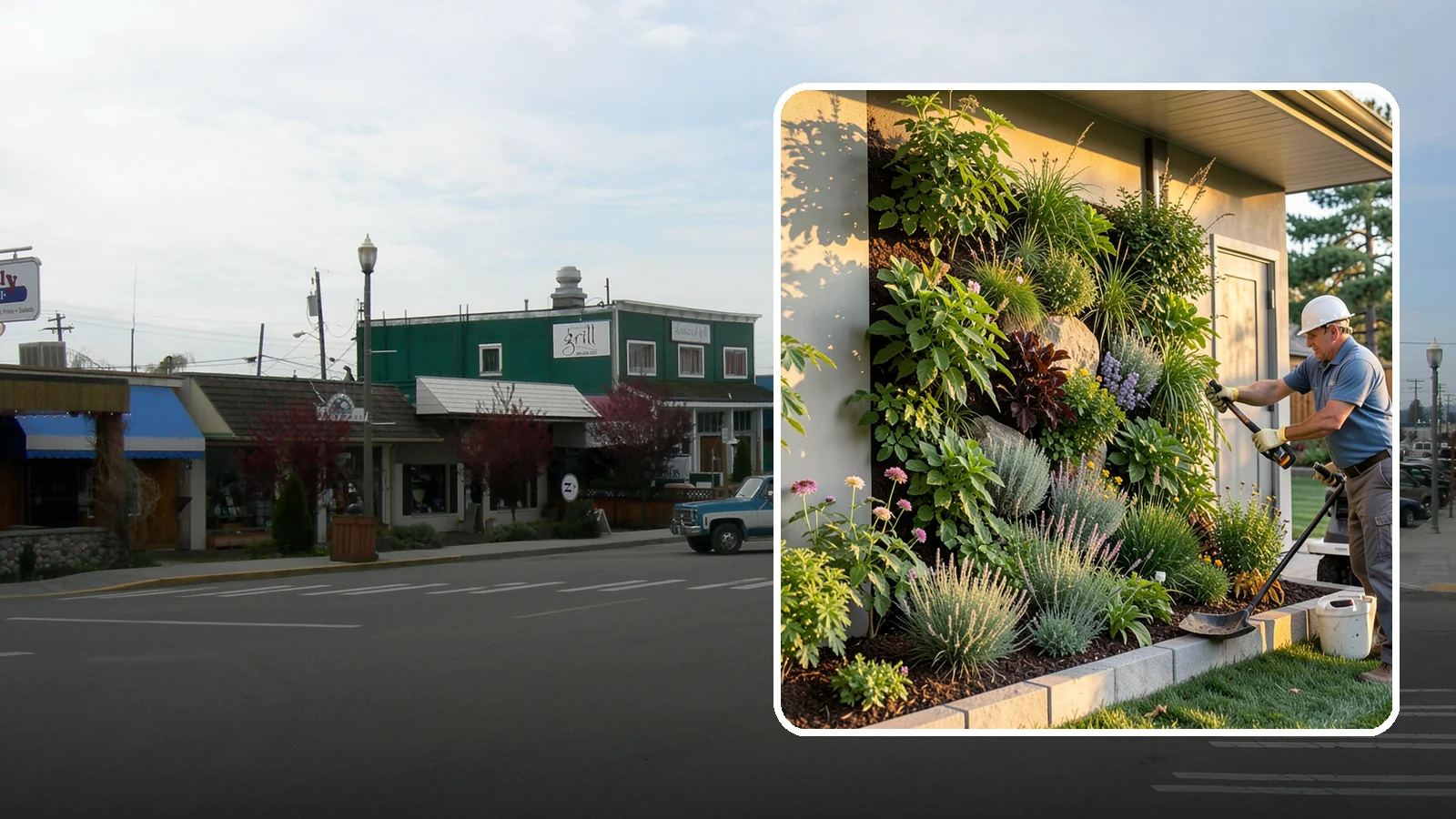 Living Wall Installation in Stanwood, Snohomish County, WA - Vertical gardens and green walls that bring lush plantings to walls and fences, indoors or out.