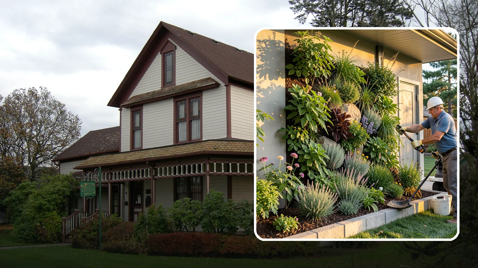 Living Wall Installation in Sumner, Pierce County, WA - Vertical gardens and green walls that bring lush plantings to walls and fences, indoors or out.