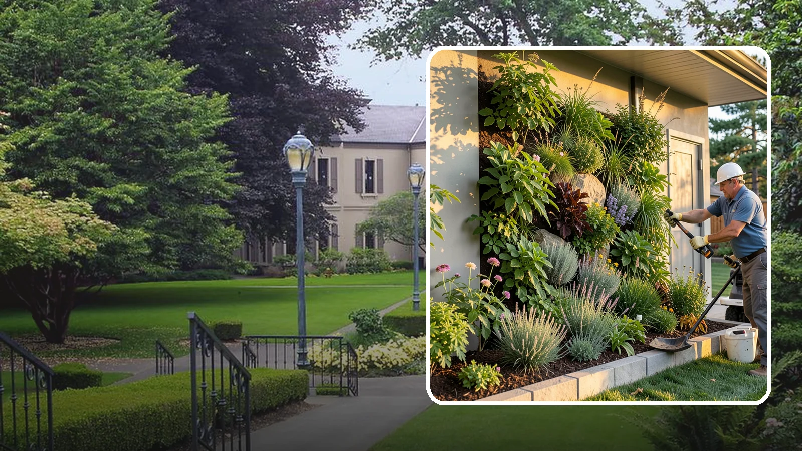 Living Wall Installation in Woodinville, King County, WA - Vertical gardens and green walls that bring lush plantings to walls and fences, indoors or out.
