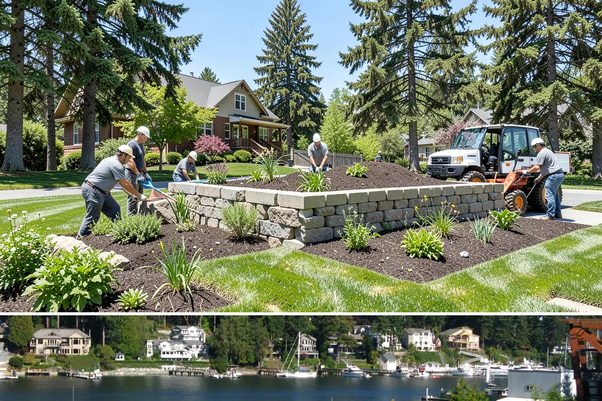 Low-Voltage Lighting in Gig Harbor, Pierce County, WA - Can be installed year-round.