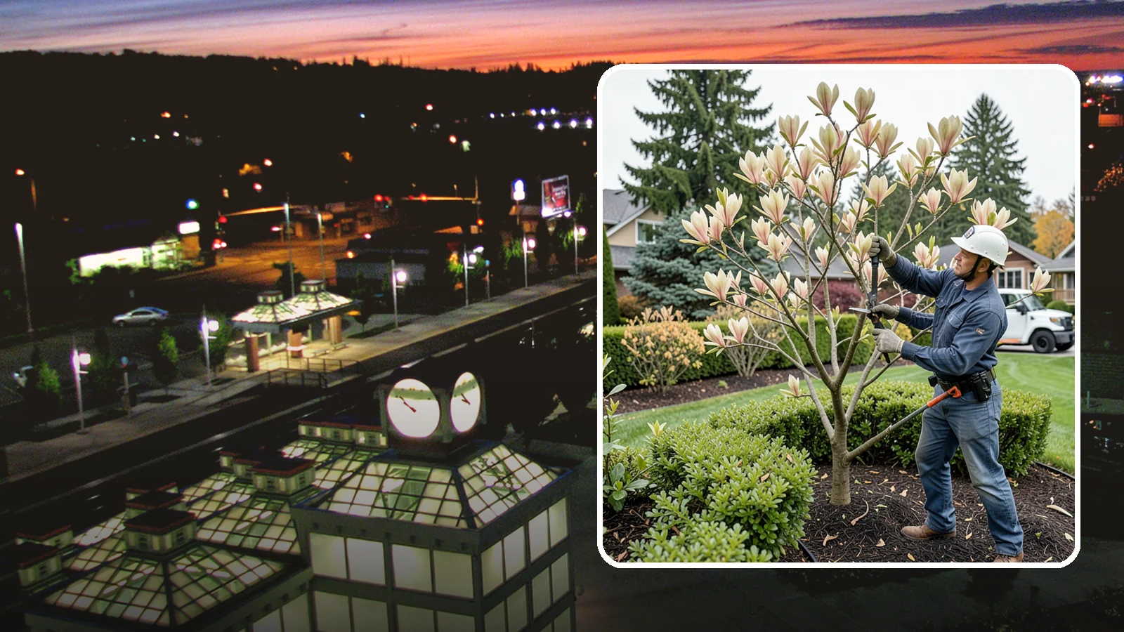 Magnolia Pruning in Auburn, King County, WA - Minimal, careful pruning for magnolias, which resent heavy cuts and slow to heal.