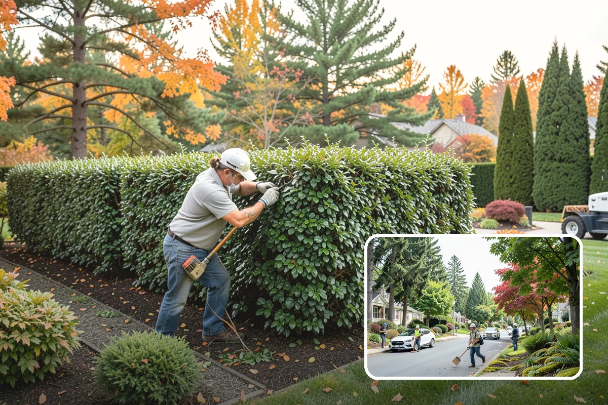 Magnolia Pruning in Beaux Arts Village, King County, WA - Respects the magnolia's dislike of heavy cuts