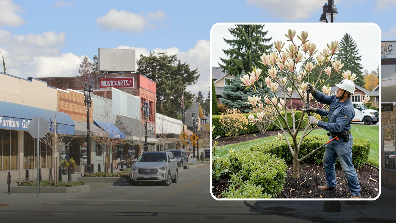 Magnolia Pruning in Bothell, King County, WA - Minimal, careful pruning for magnolias, which resent heavy cuts and slow to heal.