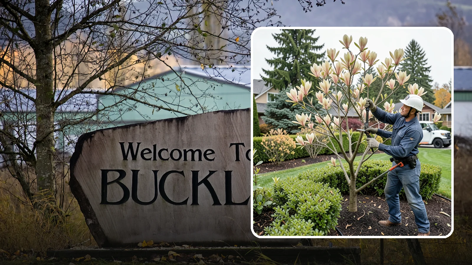 Magnolia Pruning in Buckley, Pierce County, WA - Minimal, careful pruning for magnolias, which resent heavy cuts and slow to heal.