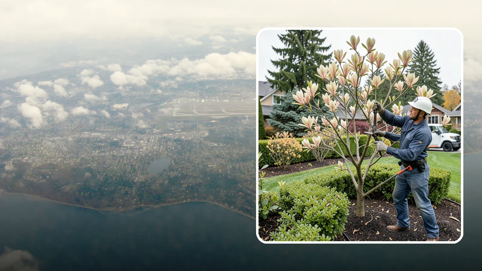 Magnolia Pruning in Burien, King County, WA - Minimal, careful pruning for magnolias, which resent heavy cuts and slow to heal.