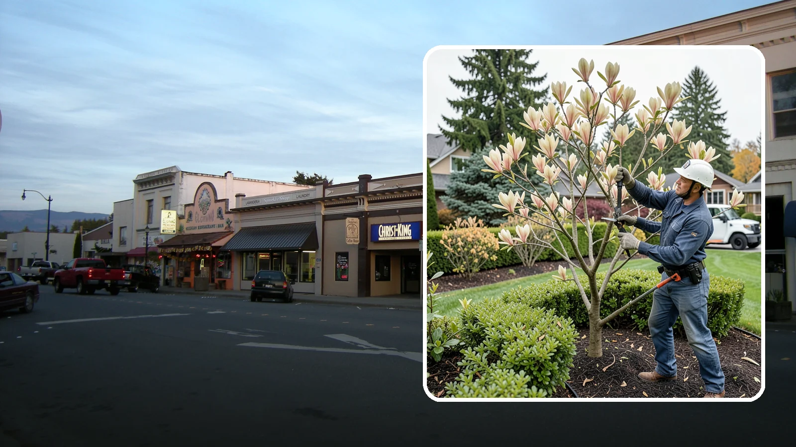 Magnolia Pruning in Burlington, Skagit County, WA - Minimal, careful pruning for magnolias, which resent heavy cuts and slow to heal.
