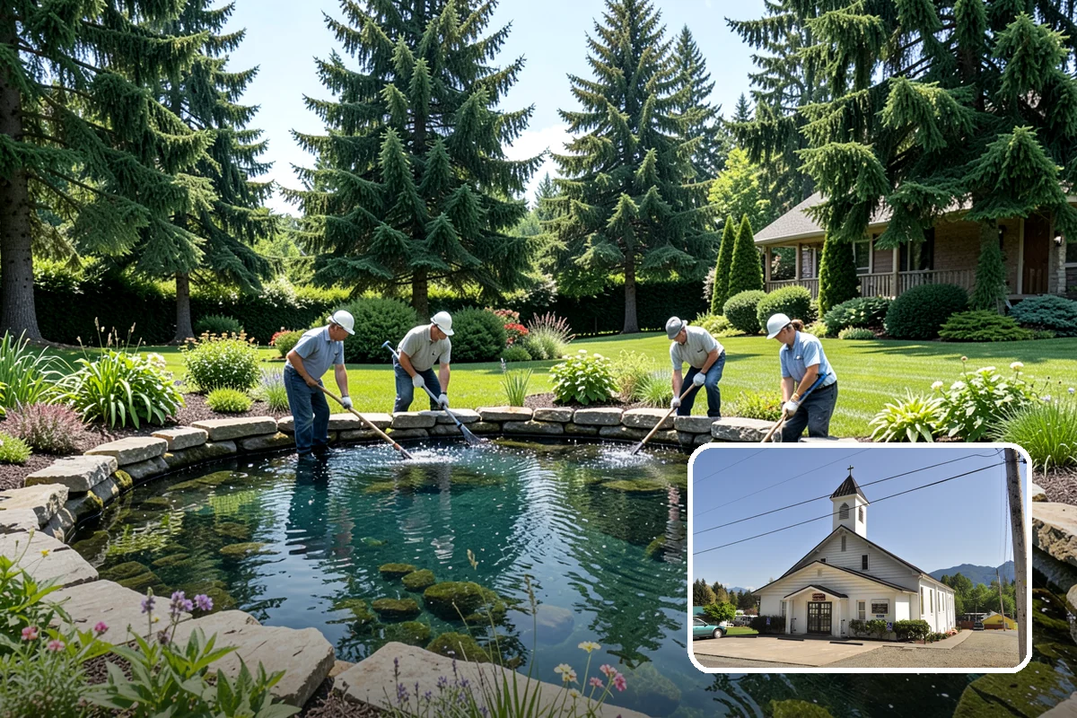 Magnolia Pruning in Concrete, Skagit County, WA - Respects the magnolia's dislike of heavy cuts