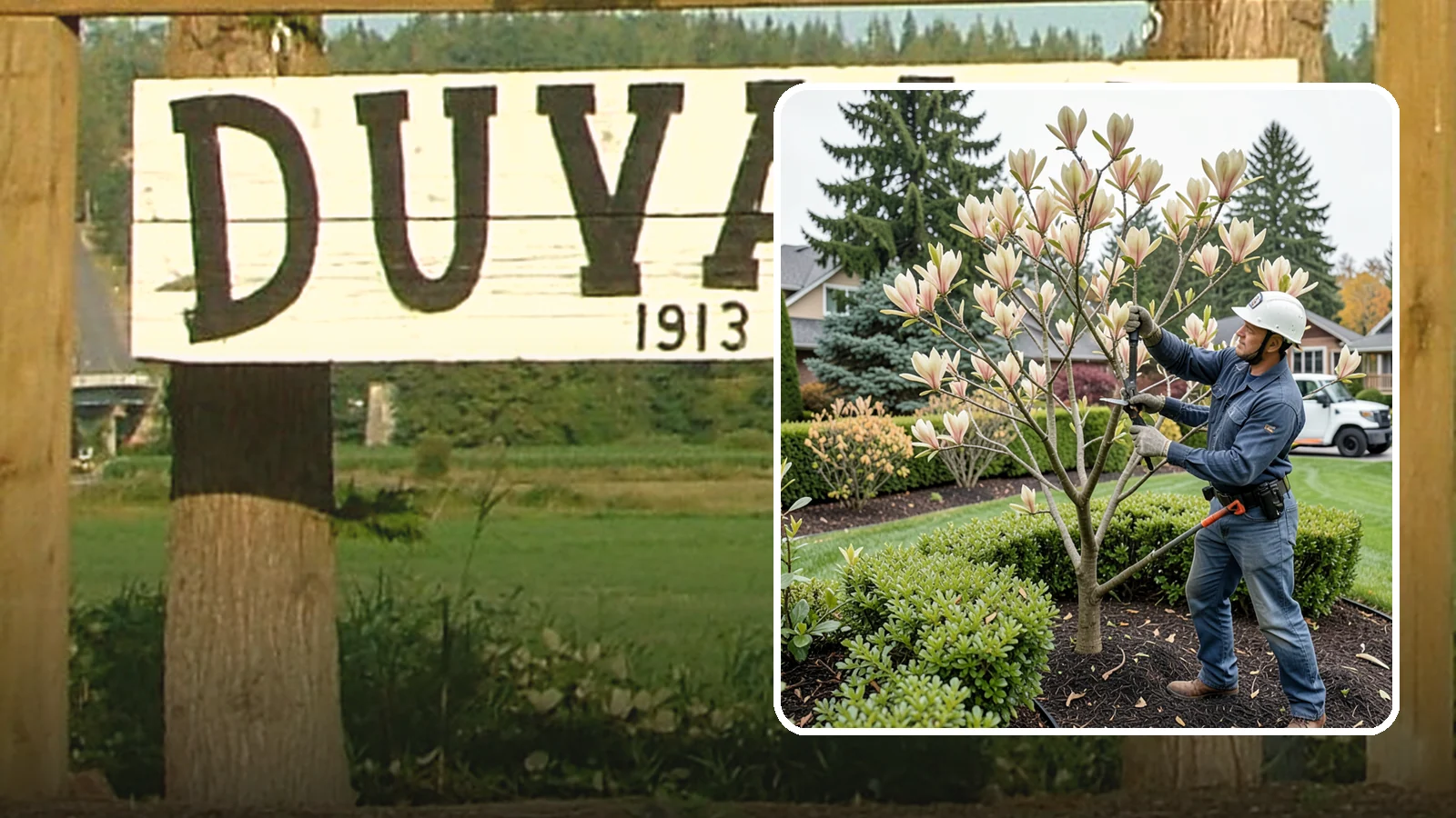 Magnolia Pruning in Duvall, King County, WA - Minimal, careful pruning for magnolias, which resent heavy cuts and slow to heal.