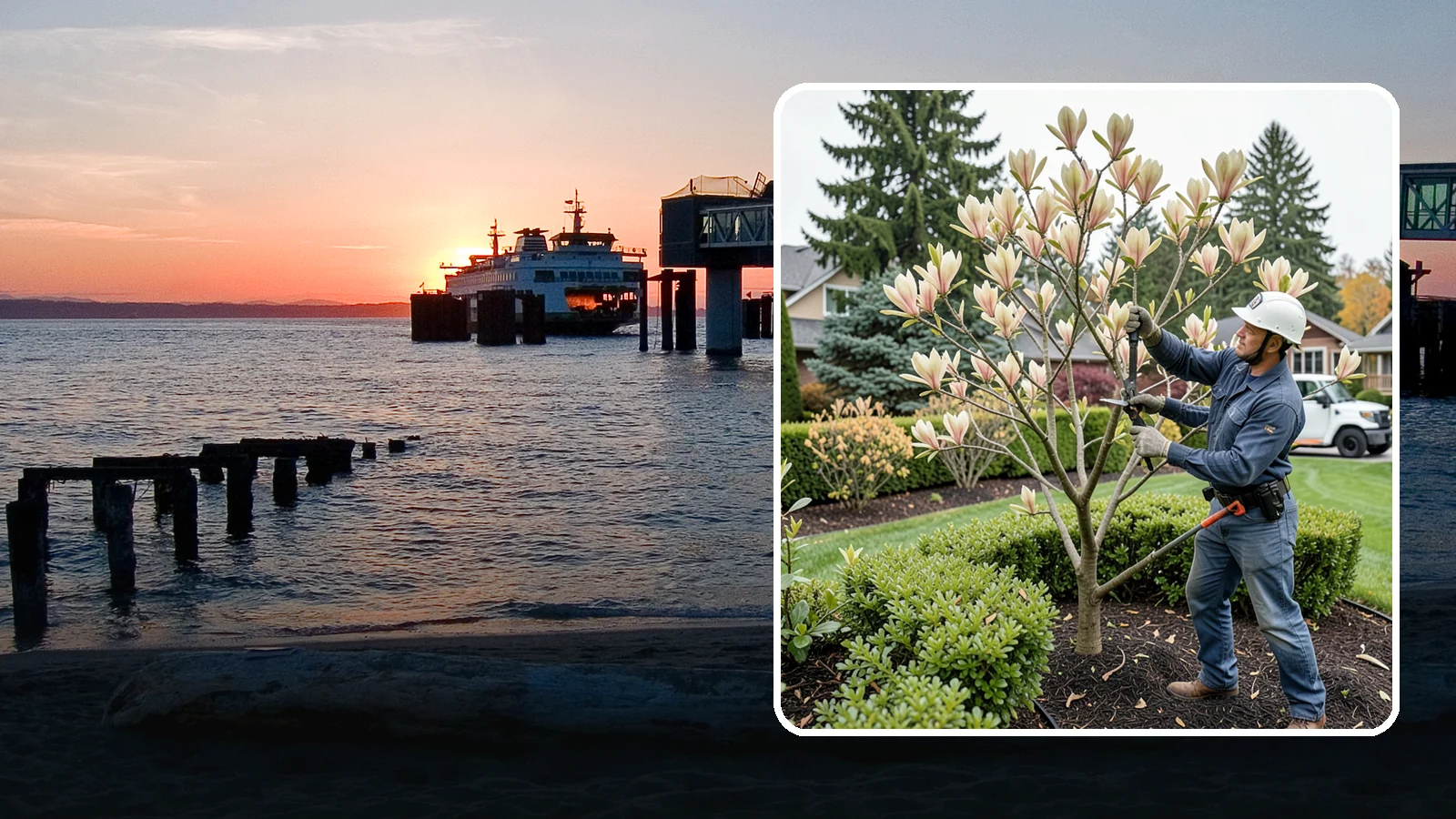 Magnolia Pruning in Edmonds, Snohomish County, WA - Minimal, careful pruning for magnolias, which resent heavy cuts and slow to heal.