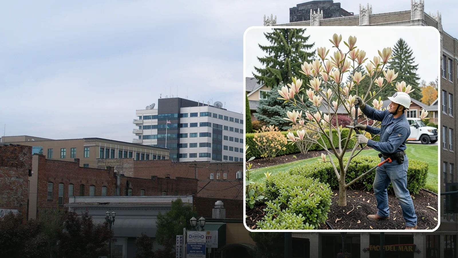 Magnolia Pruning in Everett, Snohomish County, WA - Minimal, careful pruning for magnolias, which resent heavy cuts and slow to heal.