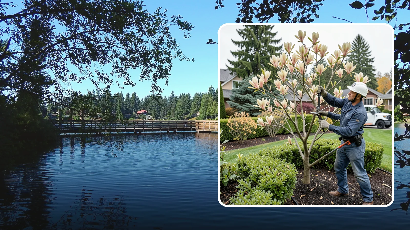 Magnolia Pruning in Federal Way, King County, WA - Minimal, careful pruning for magnolias, which resent heavy cuts and slow to heal.
