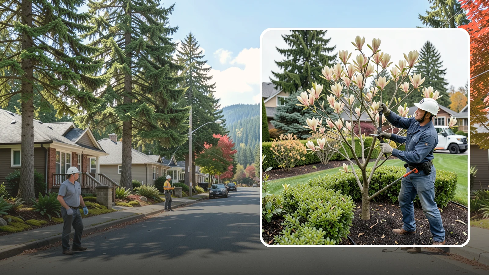Magnolia Pruning in Hunts Point, King County, WA - Minimal, careful pruning for magnolias, which resent heavy cuts and slow to heal.