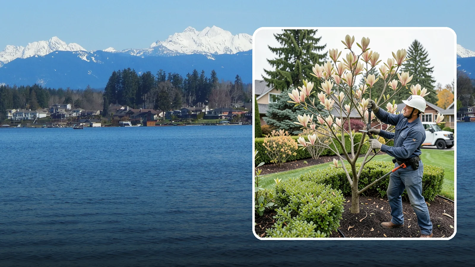 Magnolia Pruning in Lake Stevens, Snohomish County, WA - Minimal, careful pruning for magnolias, which resent heavy cuts and slow to heal.
