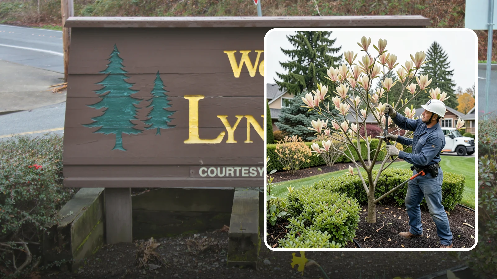 Magnolia Pruning in Lynnwood, Snohomish County, WA - Minimal, careful pruning for magnolias, which resent heavy cuts and slow to heal.