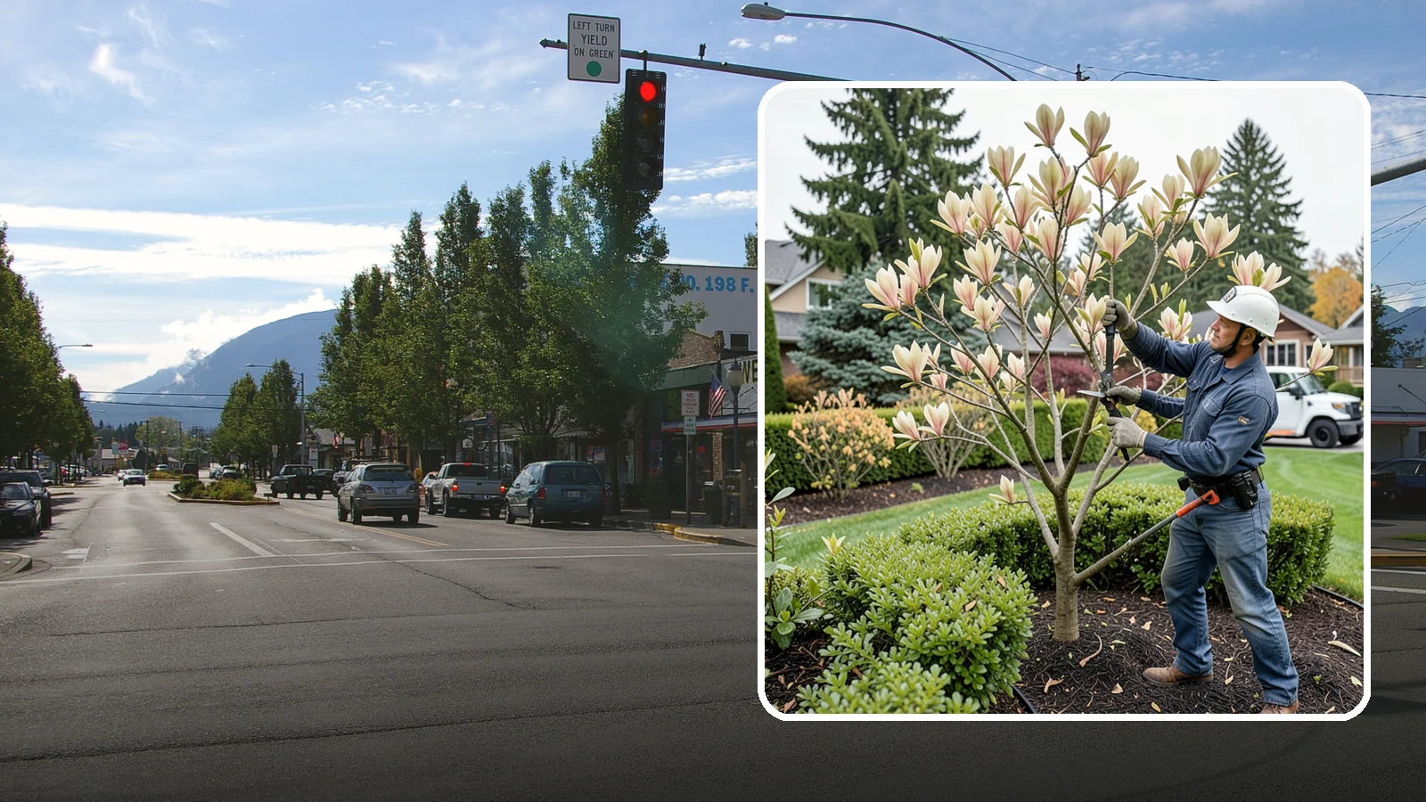 Magnolia Pruning in North Bend, King County, WA - Minimal, careful pruning for magnolias, which resent heavy cuts and slow to heal.