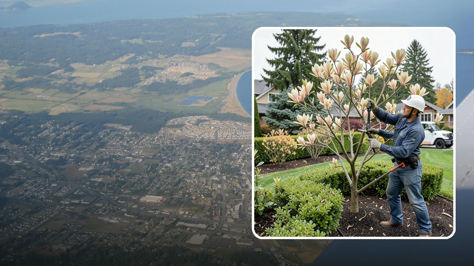 Magnolia Pruning in Oak Harbor, Island County, WA - Minimal, careful pruning for magnolias, which resent heavy cuts and slow to heal.