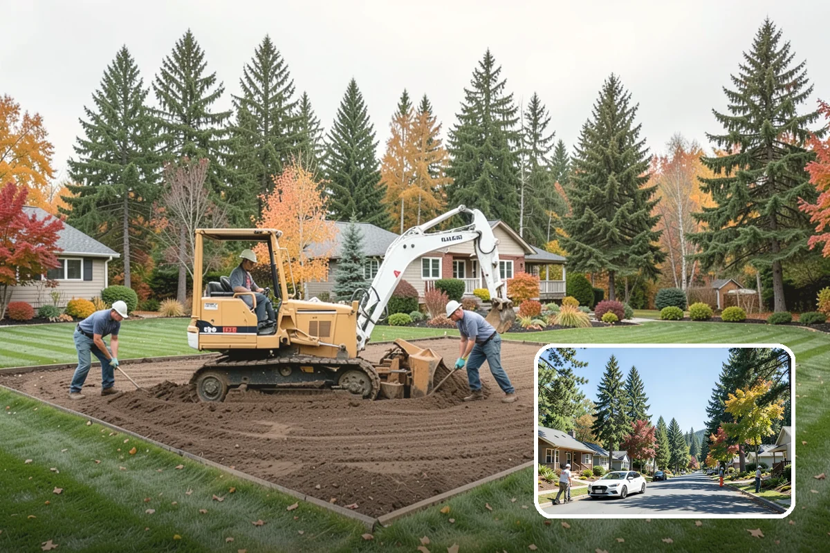 Magnolia Pruning in Orting, Pierce County, WA - Respects the magnolia's dislike of heavy cuts