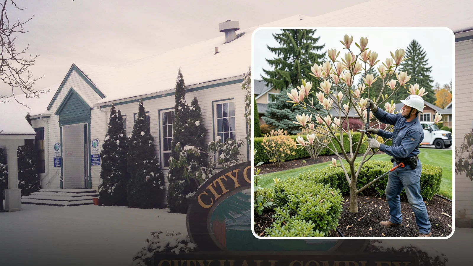 Magnolia Pruning in Pacific, King County, WA - Minimal, careful pruning for magnolias, which resent heavy cuts and slow to heal.