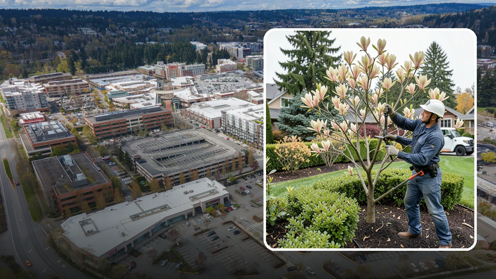 Magnolia Pruning in Redmond, King County, WA - Minimal, careful pruning for magnolias, which resent heavy cuts and slow to heal.