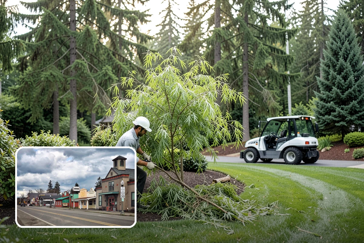 Magnolia Pruning in Roy, Pierce County, WA - Respects the magnolia's dislike of heavy cuts