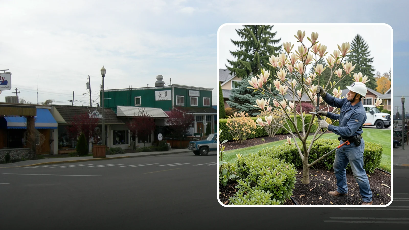 Magnolia Pruning in Stanwood, Snohomish County, WA - Minimal, careful pruning for magnolias, which resent heavy cuts and slow to heal.
