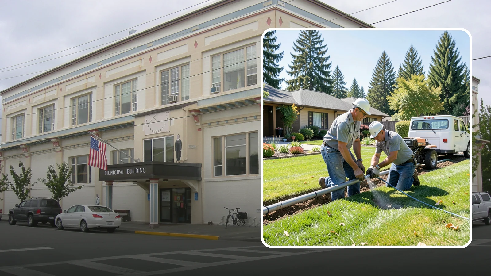 Mainline Leak Repair in Anacortes, Skagit County, WA - We repair pressurized mainline leaks that cause constant water flow, low pressure, and soggy ground even when your sprinklers are...