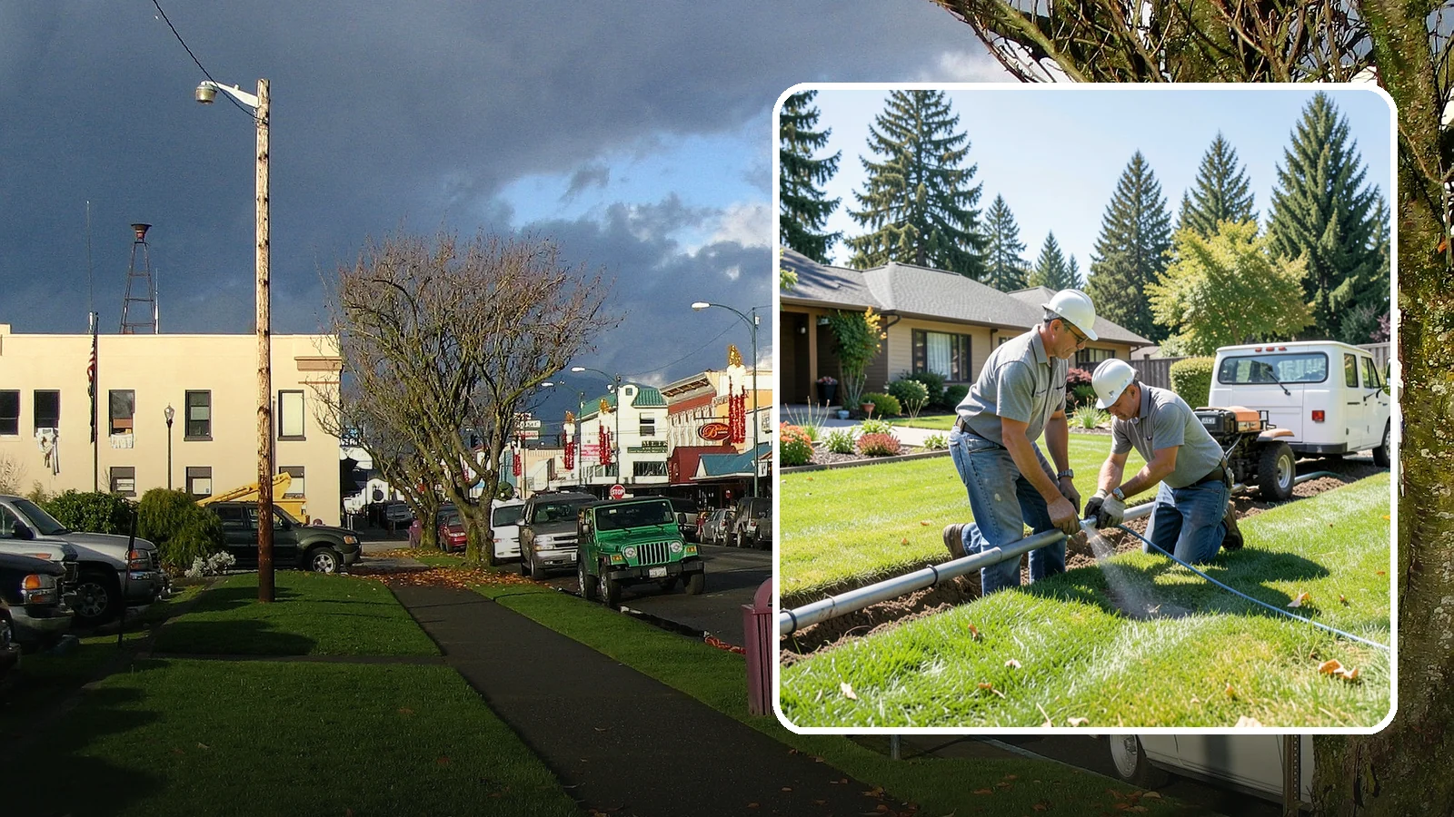 Mainline Leak Repair in Arlington, Snohomish County, WA - We repair pressurized mainline leaks that cause constant water flow, low pressure, and soggy ground even when your sprinklers are...