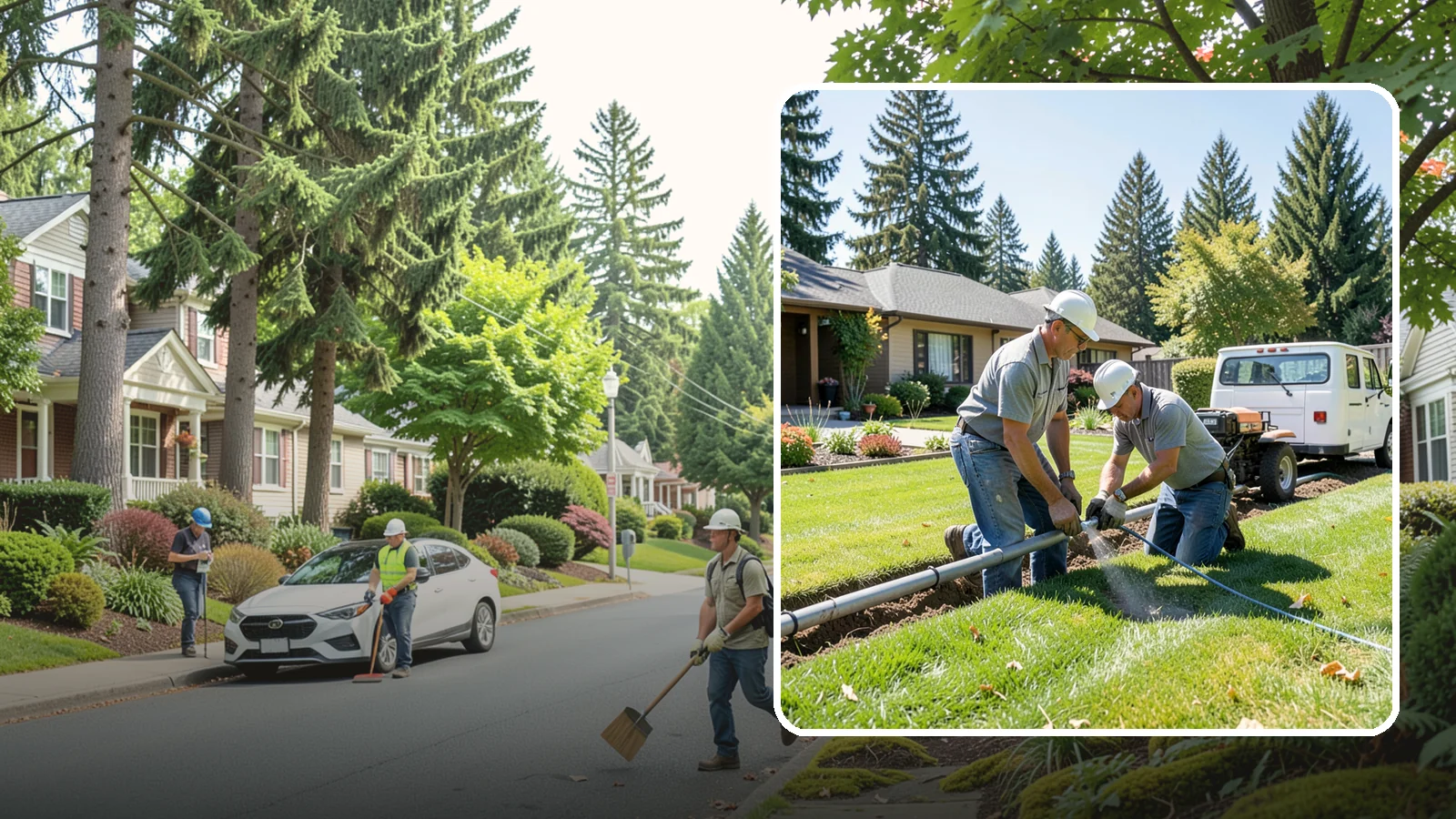Mainline Leak Repair in Beaux Arts Village, King County, WA - We repair pressurized mainline leaks that cause constant water flow, low pressure, and soggy ground even when your sprinklers are...