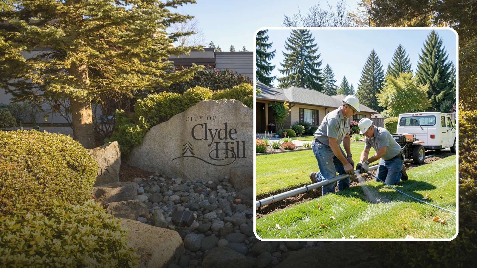 Mainline Leak Repair in Clyde Hill, King County, WA - We repair pressurized mainline leaks that cause constant water flow, low pressure, and soggy ground even when your sprinklers are...