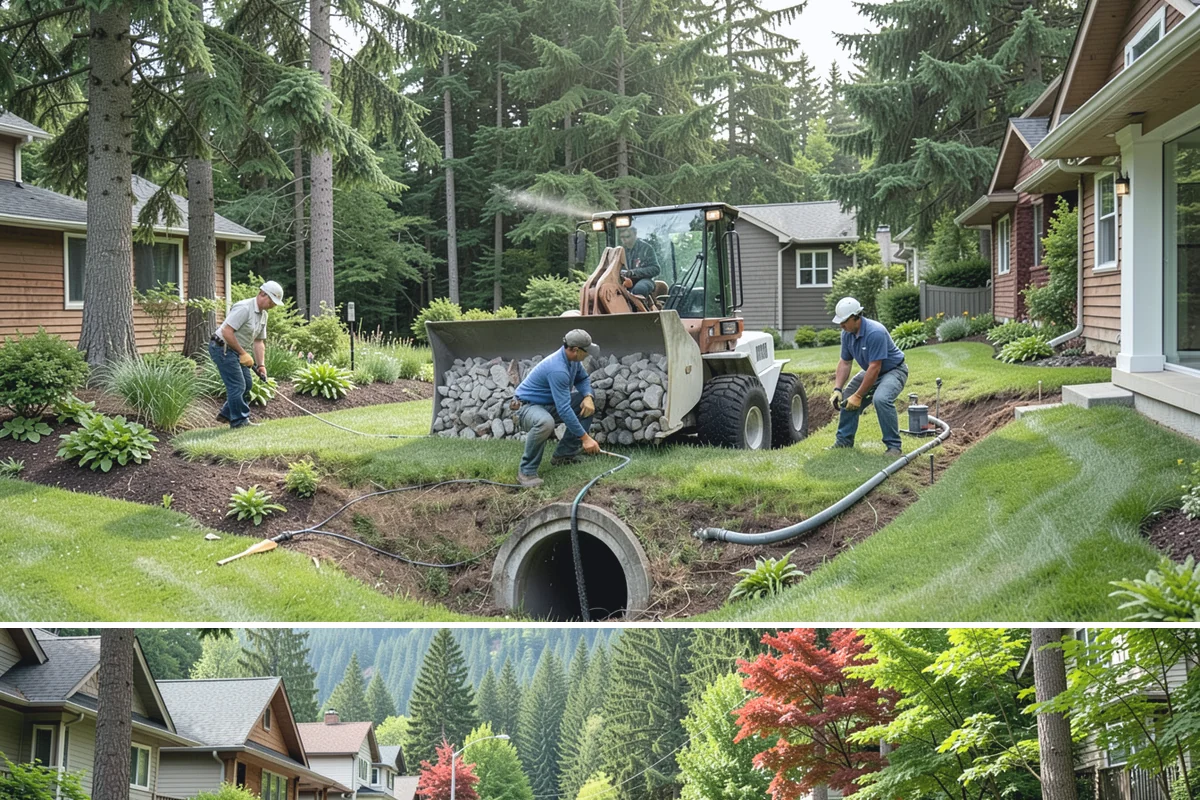 Mainline Leak Repair in Darrington, Snohomish County, WA - Repair promptly in any season, but mainline breaks are most common in spring after winter ground movement.