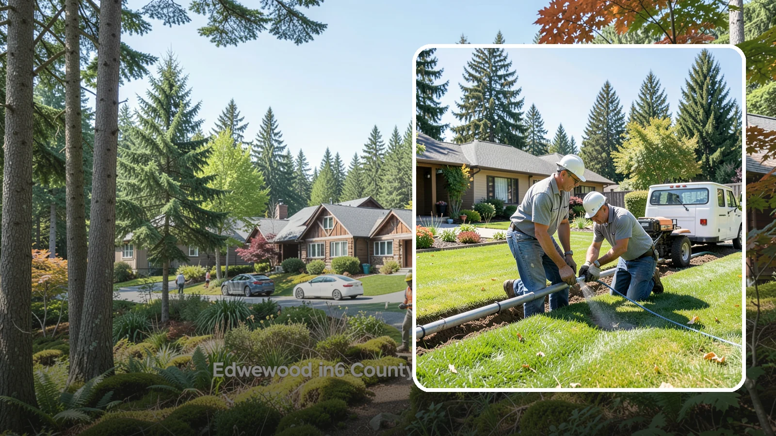Mainline Leak Repair in Edgewood, Pierce County, WA - We repair pressurized mainline leaks that cause constant water flow, low pressure, and soggy ground even when your sprinklers are...