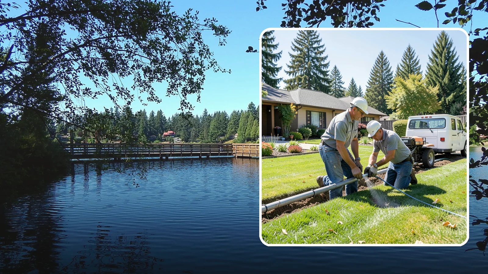 Mainline Leak Repair in Federal Way, King County, WA - We repair pressurized mainline leaks that cause constant water flow, low pressure, and soggy ground even when your sprinklers are...