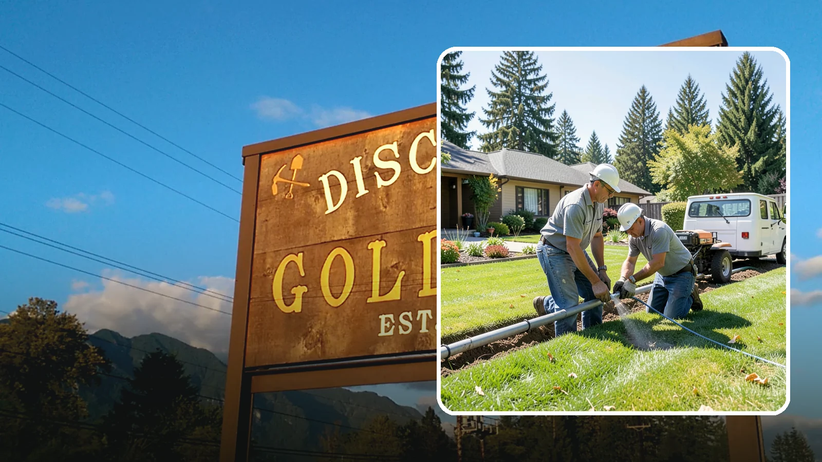 Mainline Leak Repair in Gold Bar, Snohomish County, WA - We repair pressurized mainline leaks that cause constant water flow, low pressure, and soggy ground even when your sprinklers are...