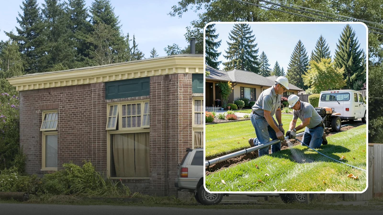 Mainline Leak Repair in Hamilton, Skagit County, WA - We repair pressurized mainline leaks that cause constant water flow, low pressure, and soggy ground even when your sprinklers are...
