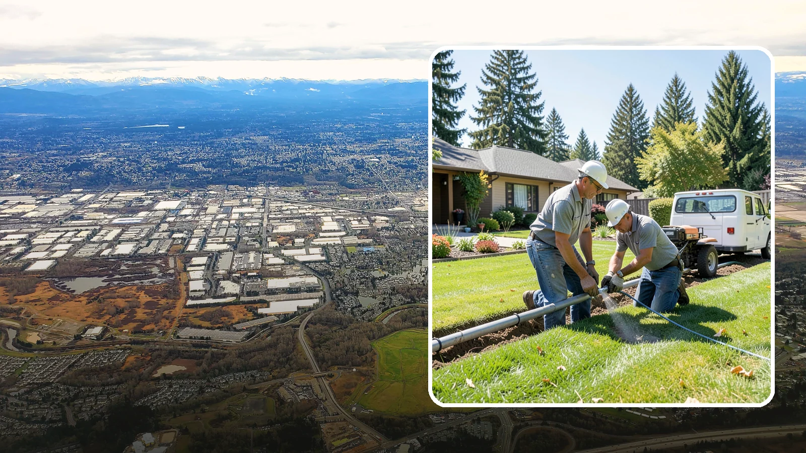 Mainline Leak Repair in Kent, King County, WA - We repair pressurized mainline leaks that cause constant water flow, low pressure, and soggy ground even when your sprinklers are...