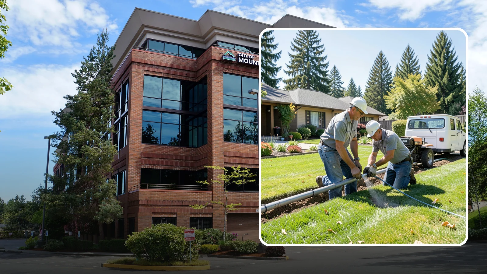 Mainline Leak Repair in Mountlake Terrace, Snohomish County, WA - We repair pressurized mainline leaks that cause constant water flow, low pressure, and soggy ground even when your sprinklers are...