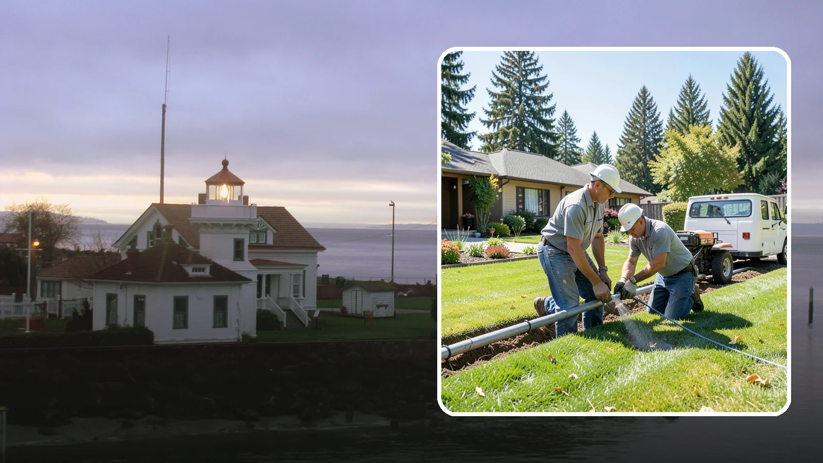 Mainline Leak Repair in Mukilteo, Snohomish County, WA - We repair pressurized mainline leaks that cause constant water flow, low pressure, and soggy ground even when your sprinklers are...