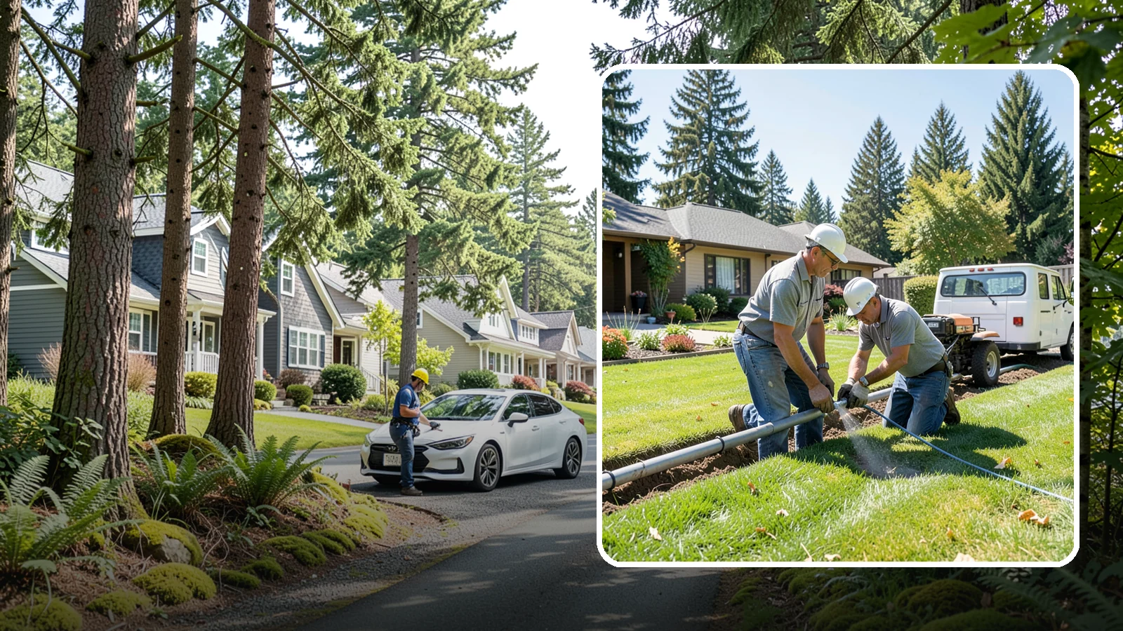 Mainline Leak Repair in Normandy Park, King County, WA - We repair pressurized mainline leaks that cause constant water flow, low pressure, and soggy ground even when your sprinklers are...